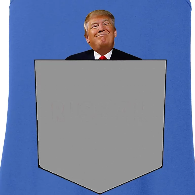 Trump In Your Pocket Ladies Essential Tank