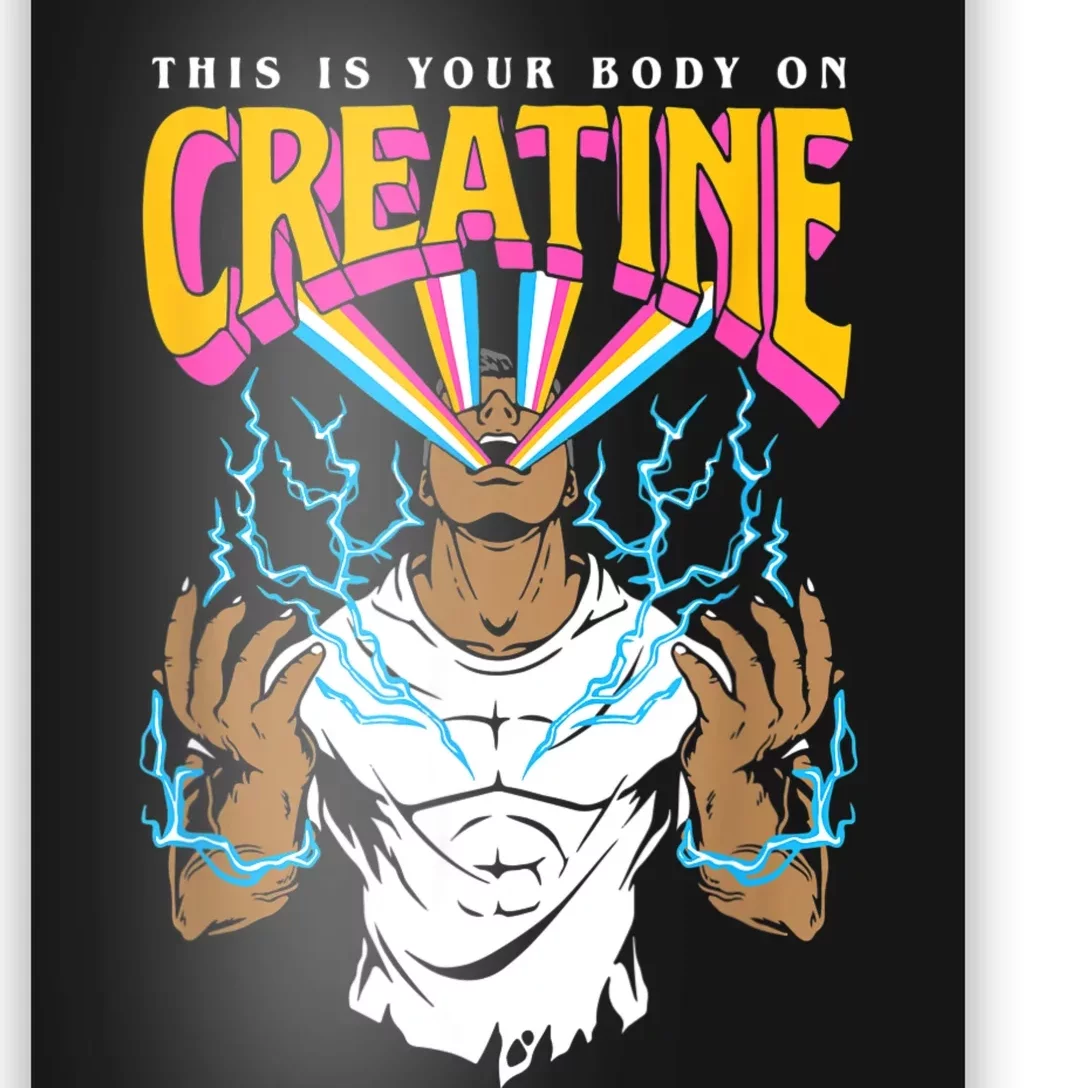 This Is Your Body On Creatine Workout Gym Birthday Gift Poster