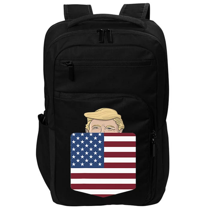 Trump In Your Pocket Usa Election Trump For 2024 Impact Tech Backpack