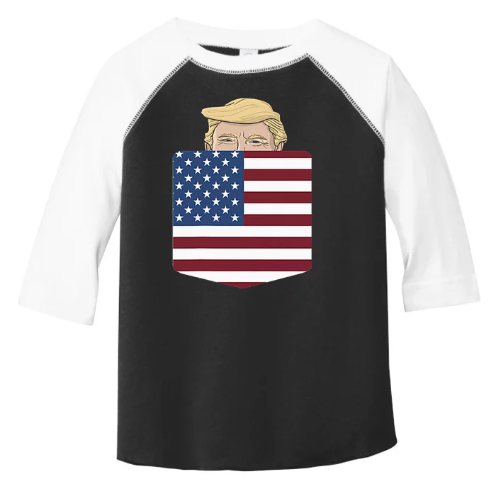 Trump In Your Pocket Usa Election Trump For 2024 Toddler Fine Jersey T-Shirt