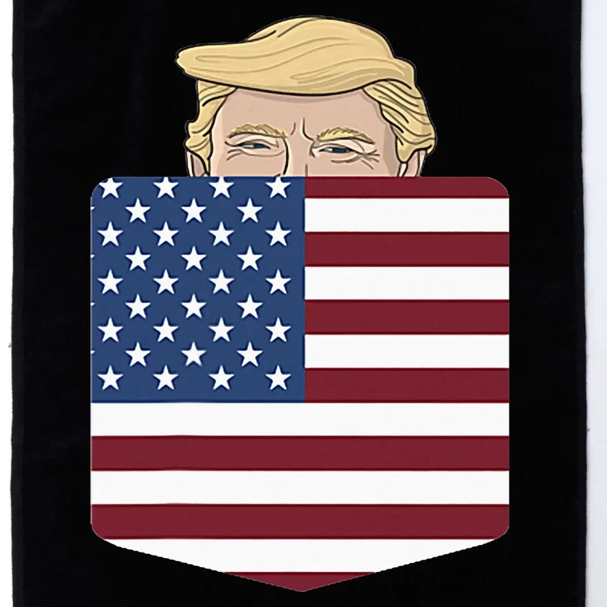 Trump In Your Pocket Usa Election Trump For 2024 Platinum Collection Golf Towel