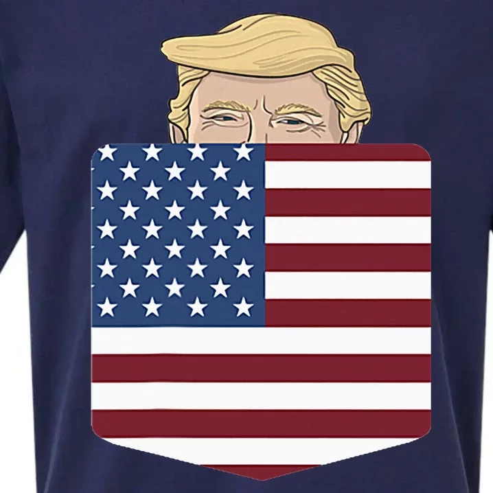 Trump In Your Pocket Usa Election Trump For 2024 Sueded Cloud Jersey T-Shirt