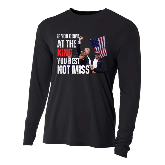 Trump If You Come At The King You Best Not Miss Cooling Performance Long Sleeve Crew