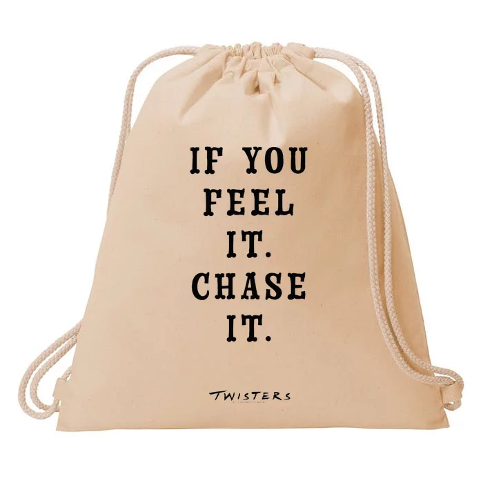 Twisters If You Feel It Chase It Drawstring Bag