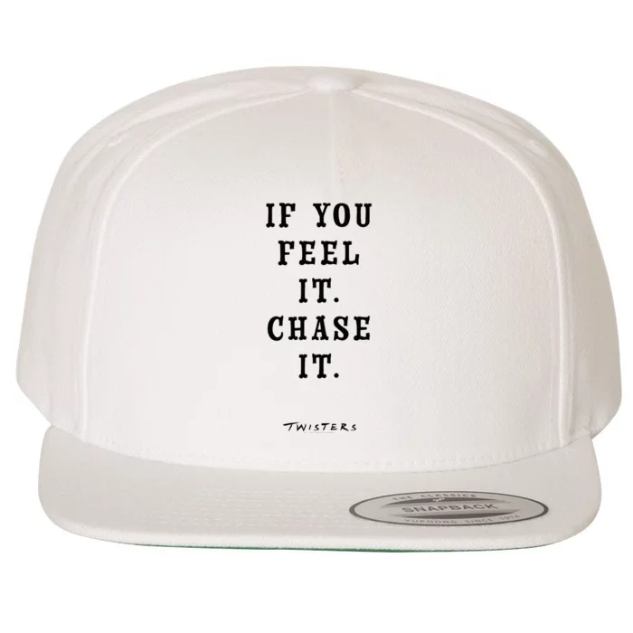 Twisters If You Feel It Chase It Wool Snapback Cap