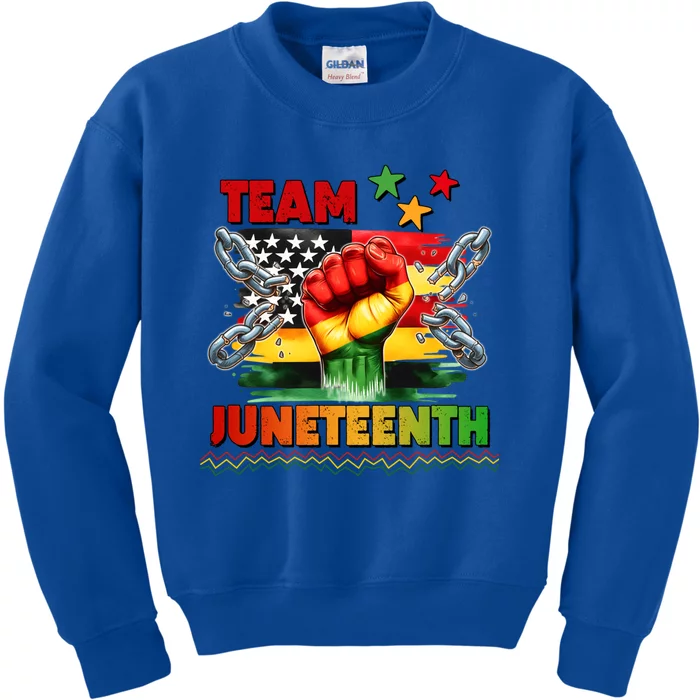 Team Junenth 1865 Gift Kids Sweatshirt