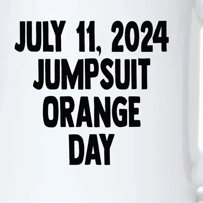 Trump July 11 2024 Orange Jumpsuit Day Court Black Color Changing Mug