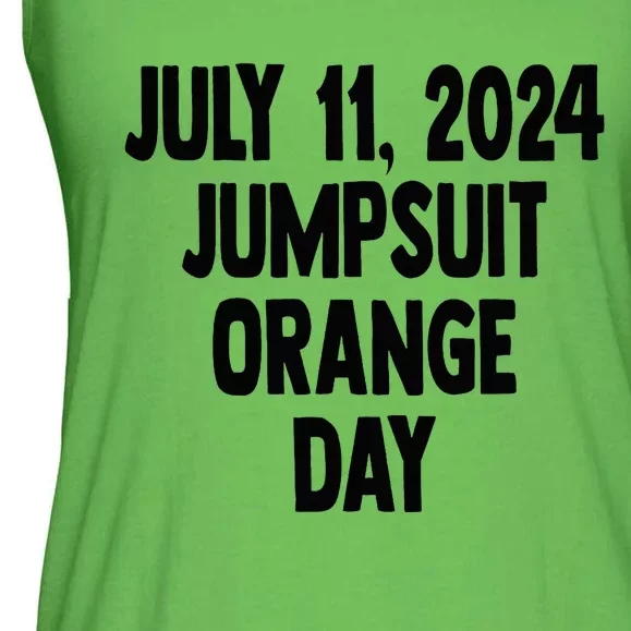 Trump July 11 2024 Orange Jumpsuit Day Court Ladies Essential Flowy Tank