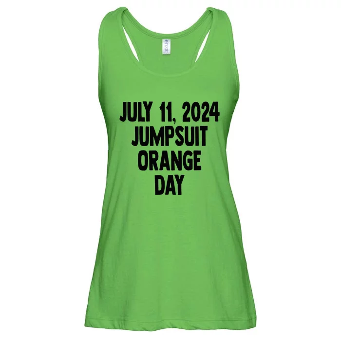 Trump July 11 2024 Orange Jumpsuit Day Court Ladies Essential Flowy Tank