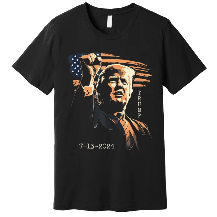 Trump July 13 2024 Inspirational Fist Pump Premium T-Shirt