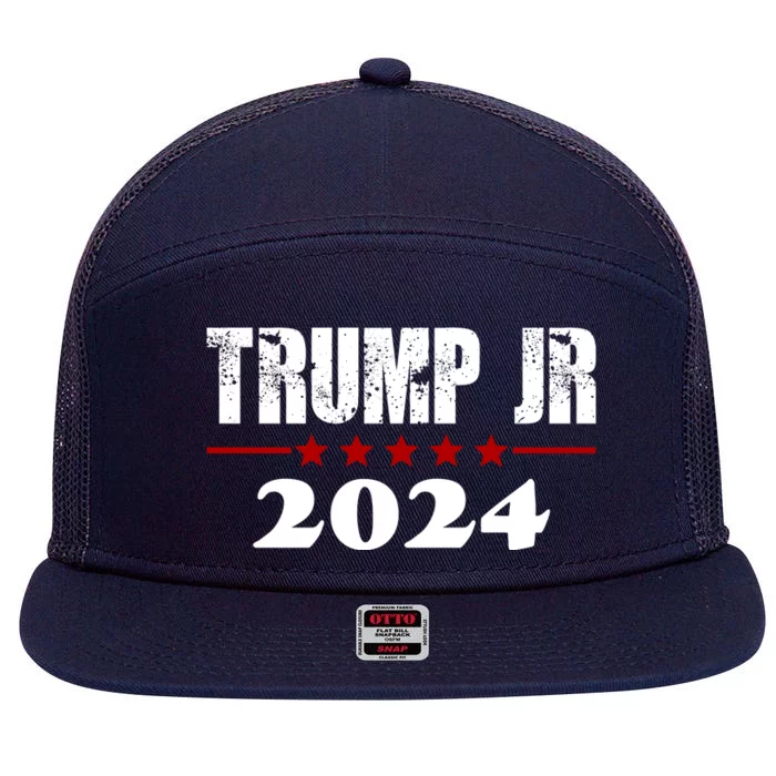 Trump Jr 2024 7 Panel Mesh Trucker Snapback Hat