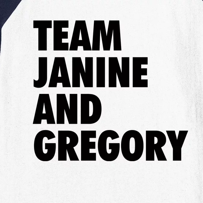 Team Janine And Greg Baseball Sleeve Shirt