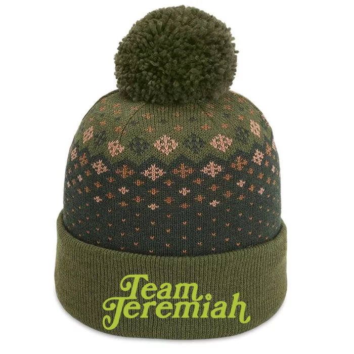 Team Jeremiah American Eagle The Baniff Cuffed Pom Beanie