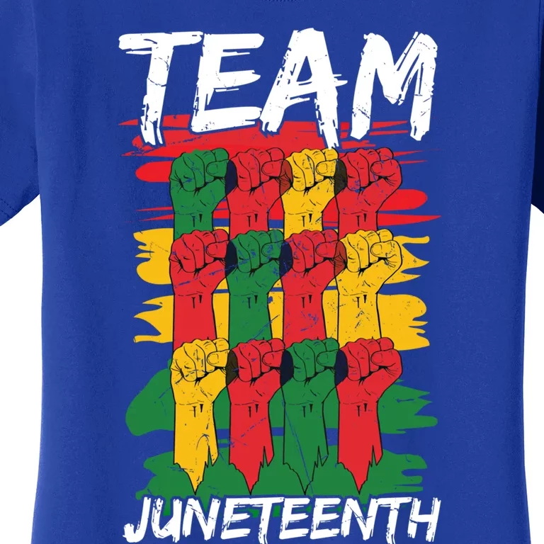 Team Juneteenth Black History Freedom Funny Gift Women's T-Shirt