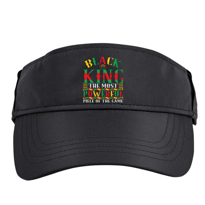 Trendy Juneteenth Black King Graphic Adult Drive Performance Visor