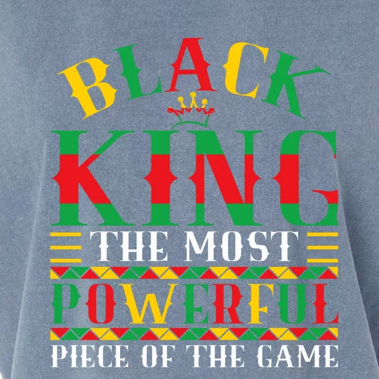 Trendy Juneteenth Black King Graphic Garment-Dyed Women's Muscle Tee