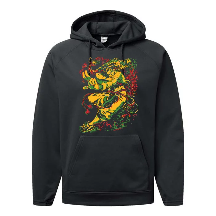 Theyetee Jamie By Street Fighter Performance Fleece Hoodie