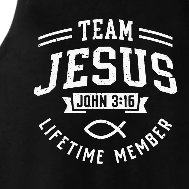 Team Jesus Christian Gifts Ladies Tri-Blend Wicking Tank