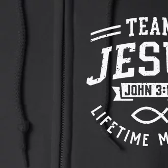 Team Jesus Christian Gifts Full Zip Hoodie