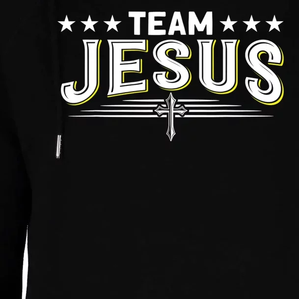 Team Jesus Christian Prayer Warrior Bible Christ Believer Womens Funnel Neck Pullover Hood