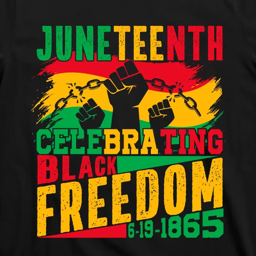 Trendy Juneteenth Celebrating Black Freedom Graphic T-Shirt