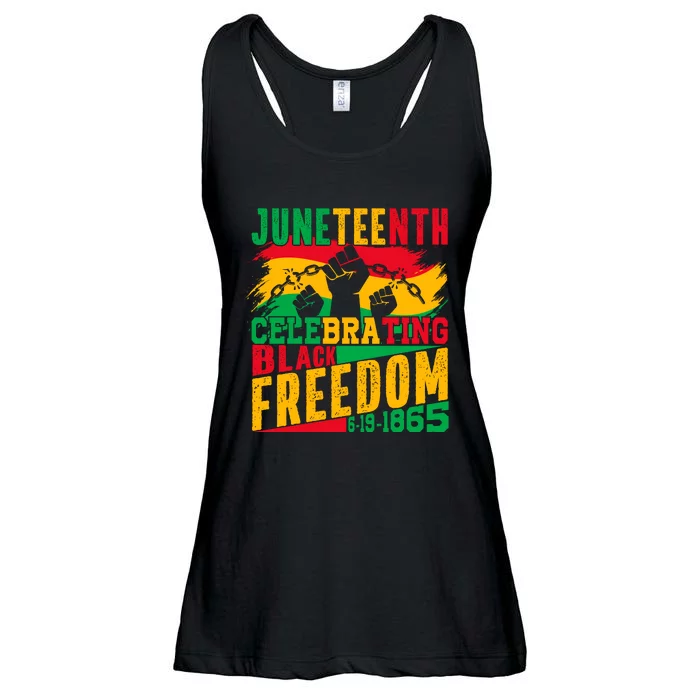 Trendy Juneteenth Celebrating Black Freedom Graphic Ladies Essential Flowy Tank