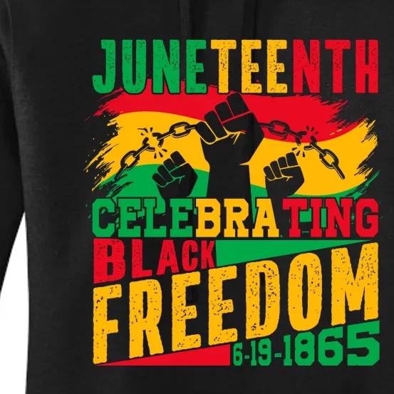 Trendy Juneteenth Celebrating Black Freedom Graphic Women's Pullover Hoodie