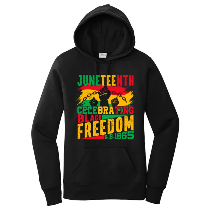 Trendy Juneteenth Celebrating Black Freedom Graphic Women's Pullover Hoodie