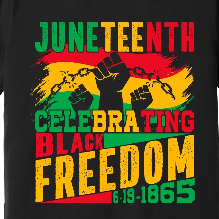 Trendy Juneteenth Celebrating Black Freedom Graphic Premium T-Shirt