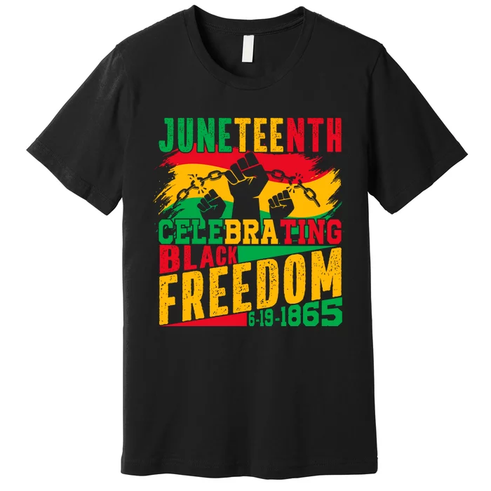 Trendy Juneteenth Celebrating Black Freedom Graphic Premium T-Shirt