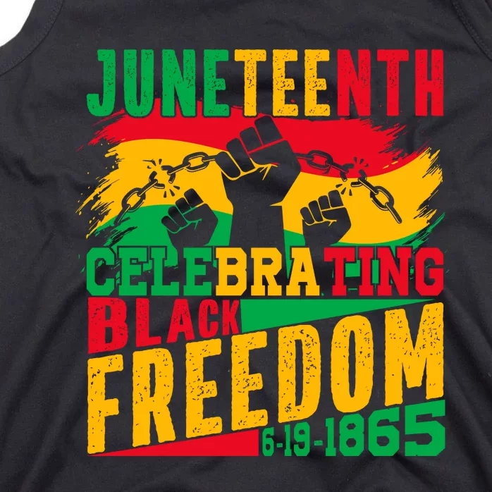 Trendy Juneteenth Celebrating Black Freedom Graphic Tank Top