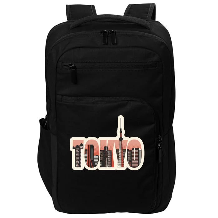 Tokyo Japan City Skyline Impact Tech Backpack