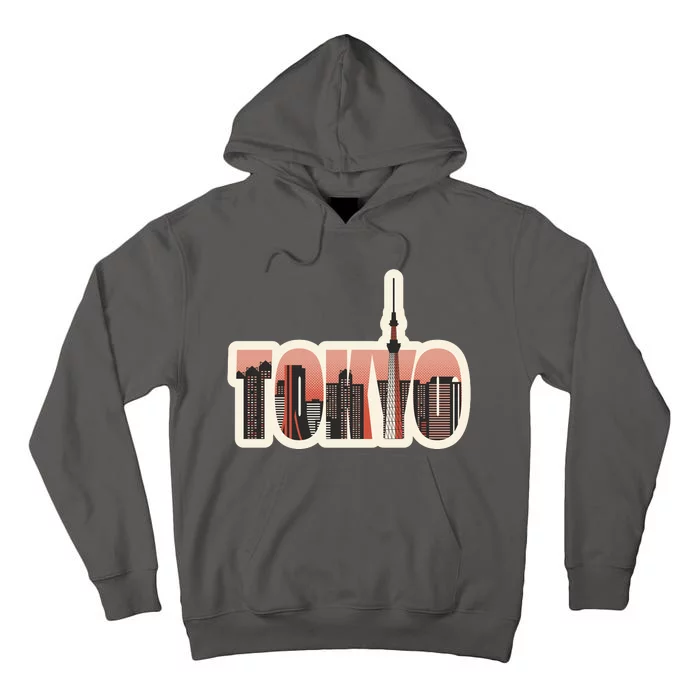 Tokyo Japan City Skyline Tall Hoodie