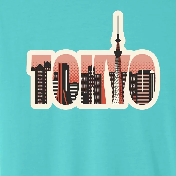 Tokyo Japan City Skyline ChromaSoft Performance T-Shirt