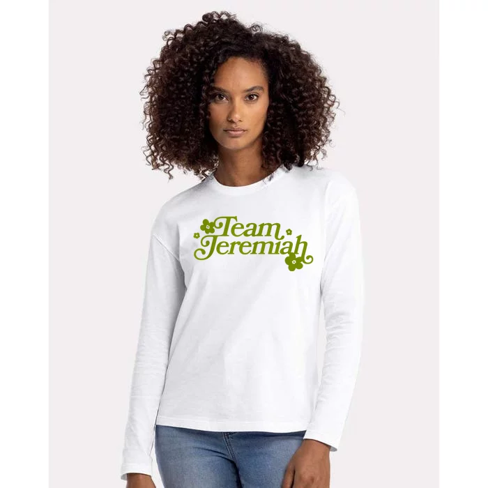 Team Jeremiah Cousins Beach Womens Cotton Relaxed Long Sleeve T-Shirt