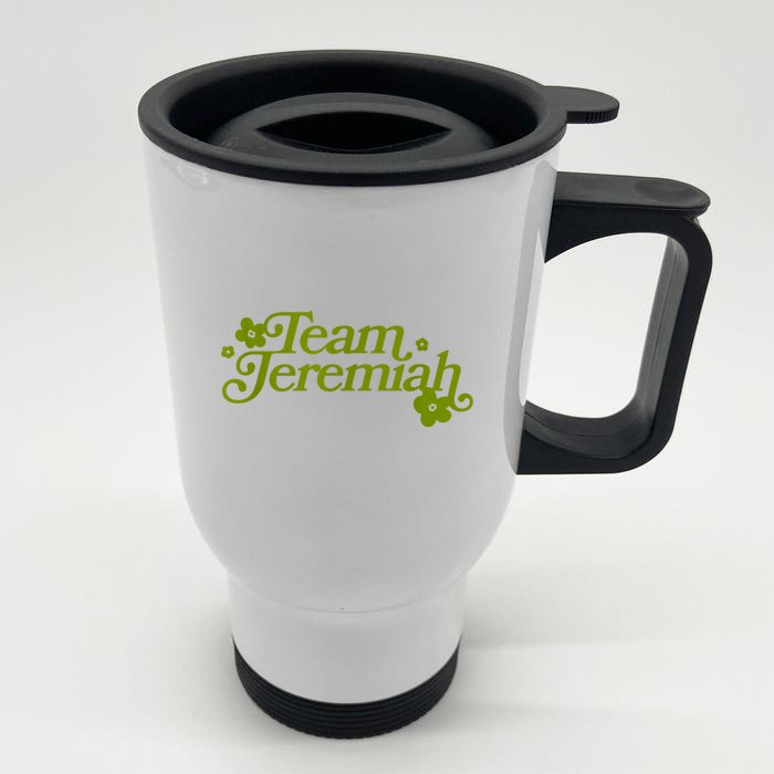 Team Jeremiah Cousins Beach Front & Back Stainless Steel Travel Mug