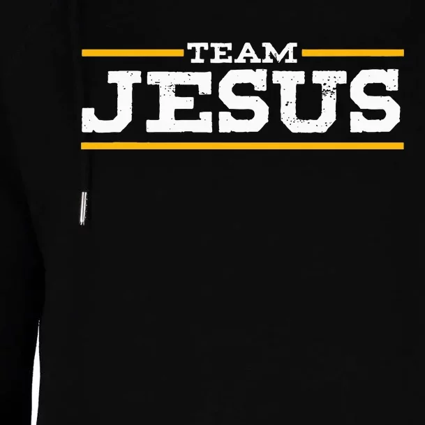 Team Jesus Christ Chrisitian Catholic Orthodox God Womens Funnel Neck Pullover Hood