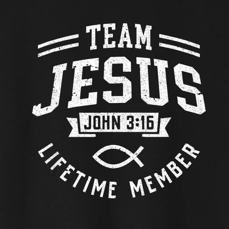 Team Jesus Christian Faith Religious Men Women Gifts Women's Crop Top Tee