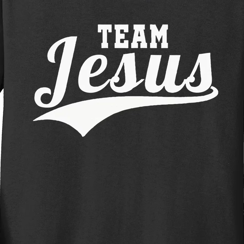 Team Jesus Christian Kids Long Sleeve Shirt