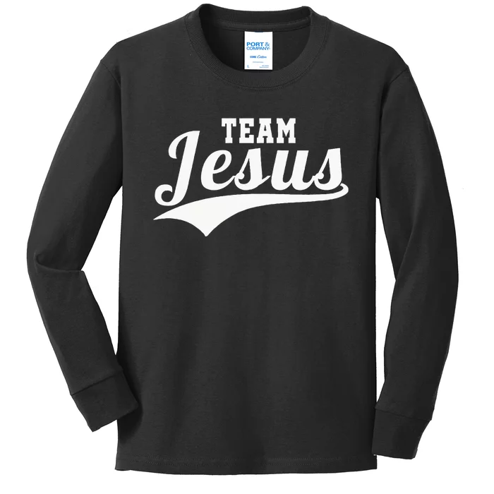 Team Jesus Christian Kids Long Sleeve Shirt