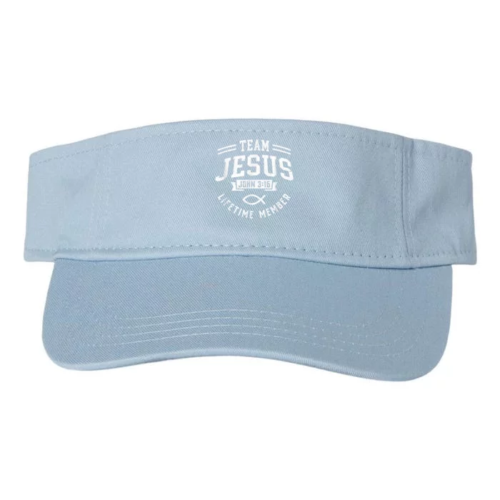 Team Jesus Christian Gifts For Men Women Valucap Bio-Washed Visor