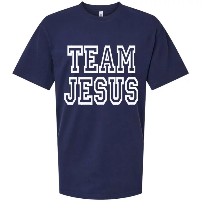 Team Jesus Clothing For People Who Like Jesus Sueded Cloud Jersey T-Shirt