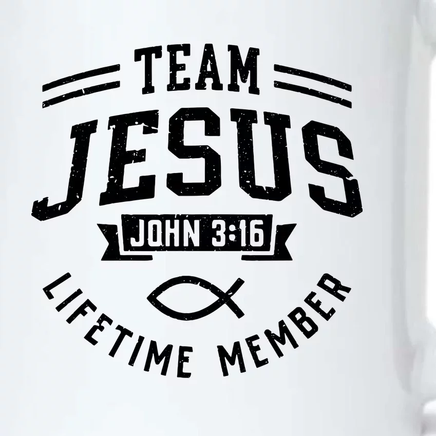 Team Jesus Christian Faith Religious Gift Black Color Changing Mug