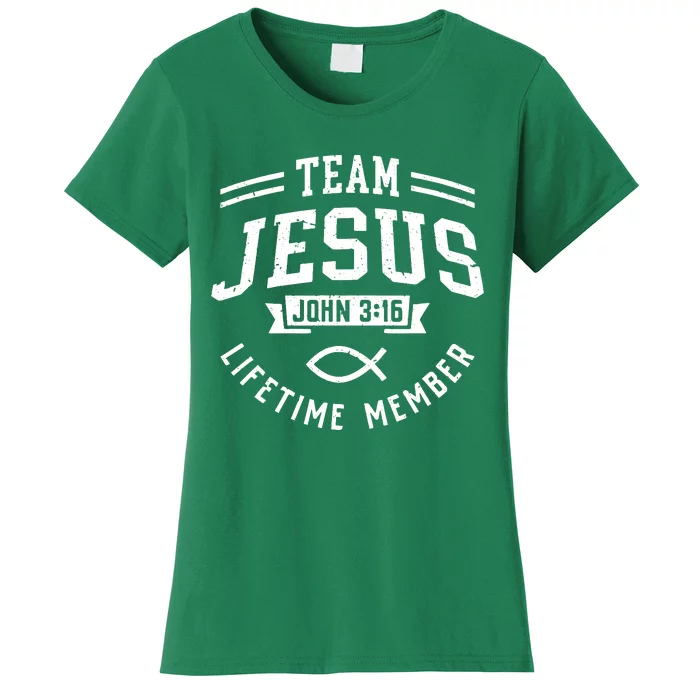 Team Jesus Christian Faith Religious Gift Women's T-Shirt