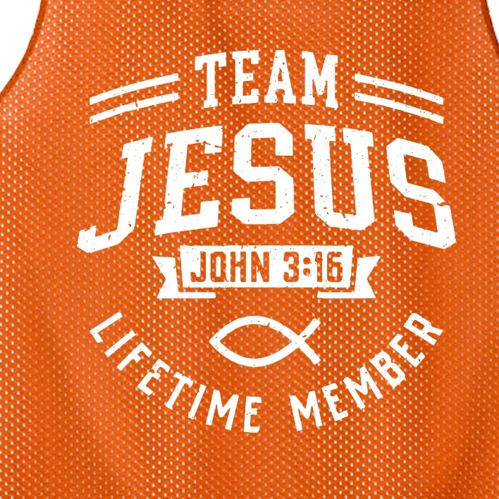 Team Jesus Christian Faith Religious Gift Mesh Reversible Basketball Jersey Tank