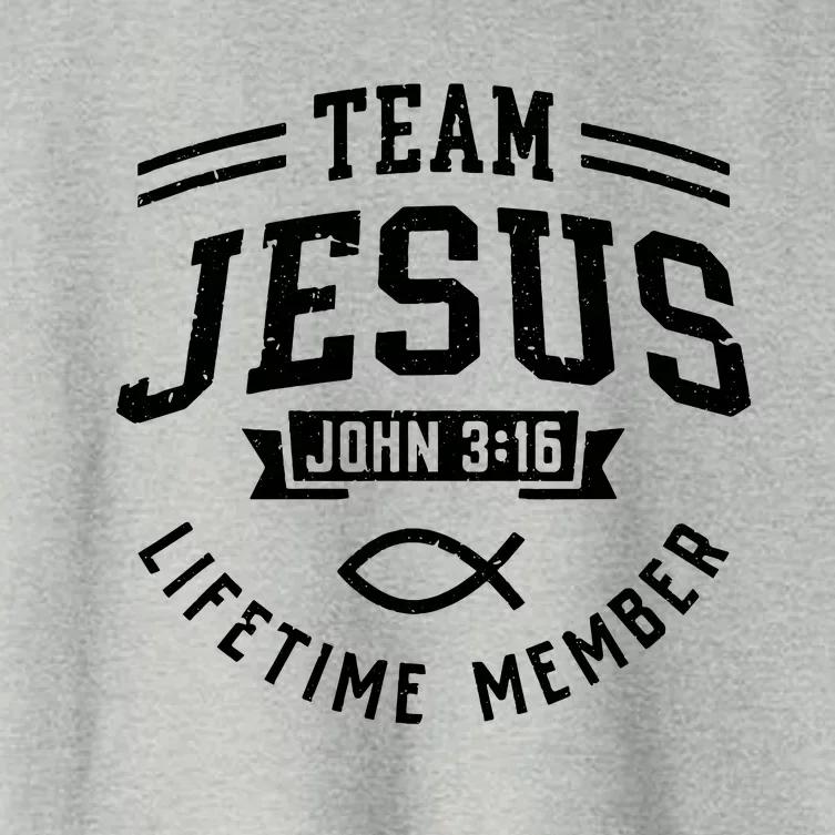 Team Jesus Christian Faith Religious Gift Women's Crop Top Tee