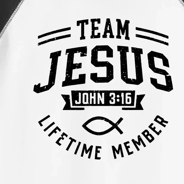 Team Jesus Christian Faith Religious Gift Toddler Fine Jersey T-Shirt