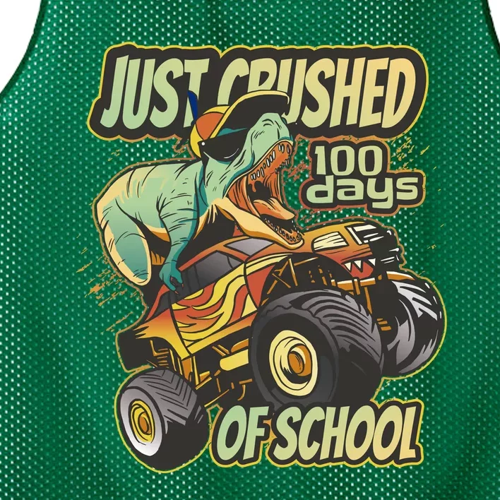 TRex Just Crushed 100 Days Of School Mesh Reversible Basketball Jersey Tank