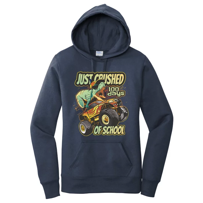 TRex Just Crushed 100 Days Of School Women's Pullover Hoodie