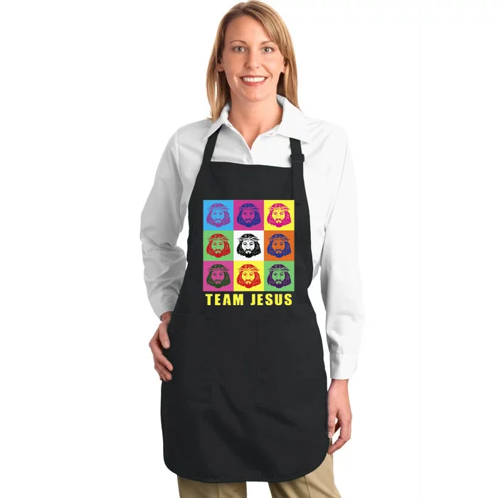 Team Jesus, Christian Team Jesus Faith, Bible Verse Costume Full-Length Apron With Pocket